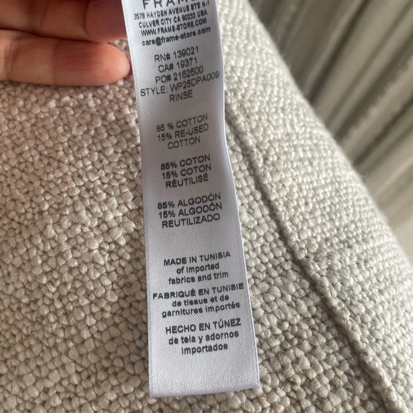 Frame Trapunto Dark Rinse Trouser Jeans - Picture 11 of 12